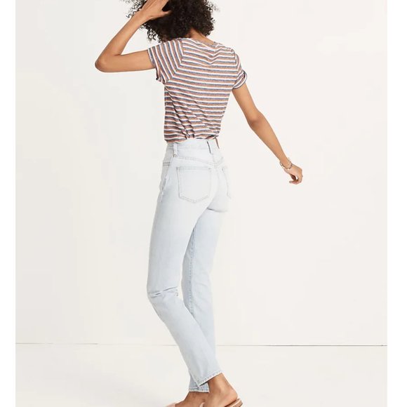 Madewell Sky Blue Straight Leg Jeans - Picture 2 of 10